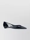Prada Cut-out Pointed Toe Ballerina Shoes