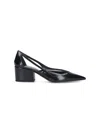 Prada Leather Cutout Block-heel Pumps In Animal Print