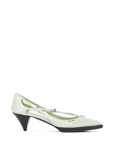 PRADA CUT-OUT HEELED PUMPS