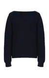 Prada Cotton Crew-neck Sweater In Blue
