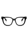 Prada Pr C11v 16k1o1 Nero Glasses In Black