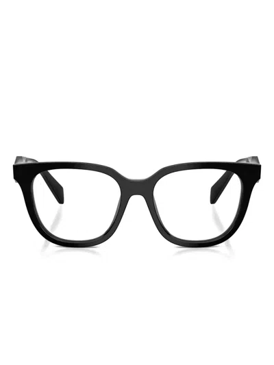 Prada Pr C11v 16k1o1 Nero Glasses In Black