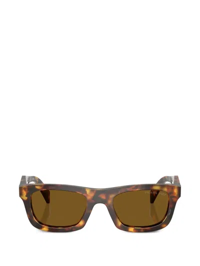 Prada D-frame Lens Sunglasses In Brown