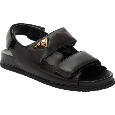 PRADA PRADA DAD DOUBLE STRAP SLIDE SANDAL