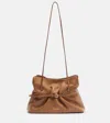 Prada Dada Leather Shoulder Bag In Brown