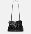 Prada Dada Small Leather Shoulder Bag In Black