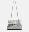 Prada Dada Small Leather Shoulder Bag In Gray