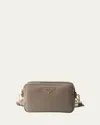 Prada Daino Soft Leather Camera Crossbody Bag In F03qh Argilla 1 N