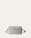 Prada Daino Soft Leather Camera Crossbody Bag In F04gu Granito 1 N