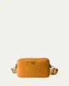 Prada Daino Soft Leather Camera Crossbody Bag In F04gv Ambra 1 N