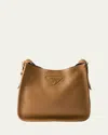 Prada Daino Soft Leather Hobo Crossbody Bag In F03v8 Caramel 0 1 N