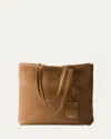 Prada Daino Soft Leather Tote Bag In F03bh Caramel 0