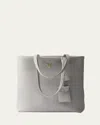Prada Daino Soft Leather Tote Bag In F073x Granito