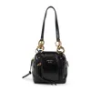 Prada Women Mini Dangle Leather Handbag In Black