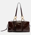 Prada Medium Brown Leather Dangle Bag Women
