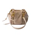Prada Dangle Mini Leather Top Handle In Nude Pink
