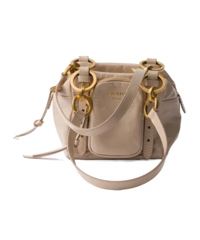 PRADA PRADA DANGLE LEATHER TOP-HANDLE MINI-BAG