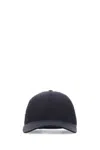 Prada Dark Blue Classic Baseball Cap In Dark Blue