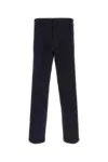 Prada Pantalone In Gabardine Nero Uomo In Black