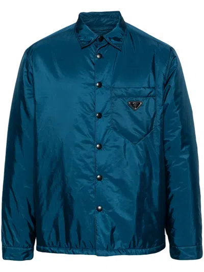 PRADA DARK BLUE LONG SLEEVE SHIRT
