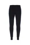 Prada Stretch Cashmere Blend Joggers For Men In Bleu