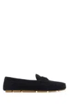 Prada Midnight Blue Suede Loafers
