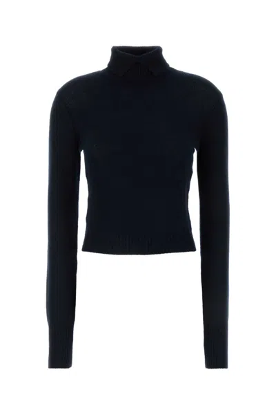 PRADA DARK BLUE TURTLE NECK SWEATER