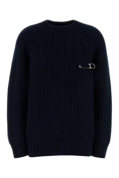Prada Dark Blue Wool Blend Sweater