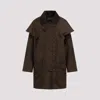 Prada Brown Polyamide Jacket In Dark Brown
