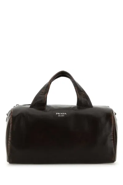 Prada Dark Brown Small Duffle Bag