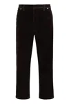 Prada Dark Brown Velvet Denim Pant