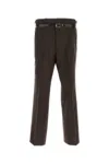 Prada Pantalone Dalla Gamba Ampia In Misto Mohair Testa Di Moro Uomo