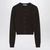 Prada Dark Cardigan In Brown
