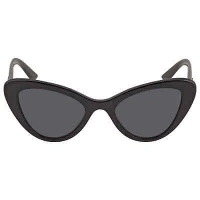 Pre-owned Prada Dark Gray Cat Eye Ladies Sunglasses Pr 13ys 1ab5s0 52 Pr 13ys 1ab5s0 52