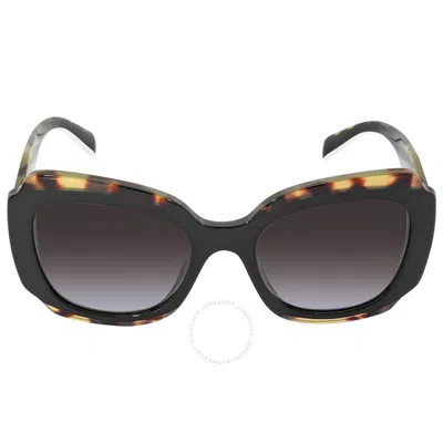 Prada Dark Gray Irregular Ladies Sunglasses Pr 16ys 01m0a7 52 In Black
