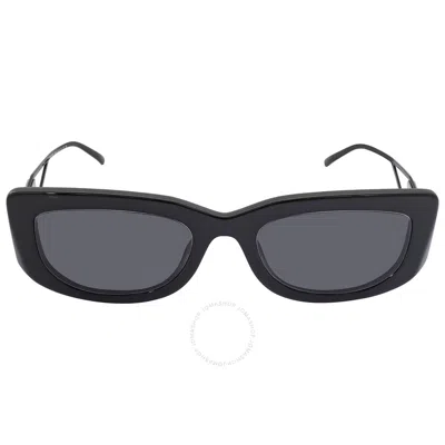 Prada Dark Gray Rectangular Ladies Sunglasses Pr 14ys 1ab5s0 53 In Grey