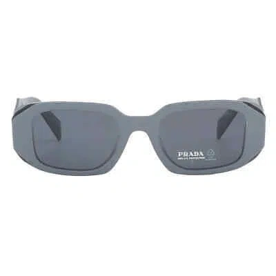 Pre-owned Prada Dark Gray Rectangular Ladies Sunglasses Pr 17wsf 11n09t 51 Pr 17wsf 11n09t