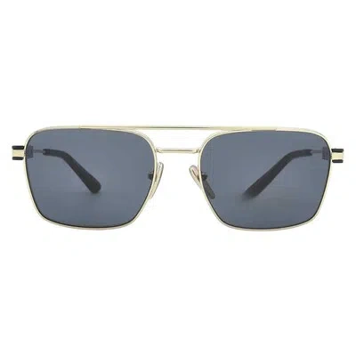 Pre-owned Prada Dark Gray Square Unisex Sunglasses Pr 67zs Zvn09t 56 Pr 67zs Zvn09t 56