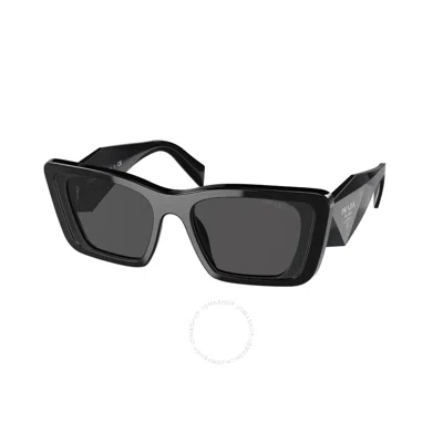 PRADA PRADA DARK GREY BUTTERFLY LADIES SUNGLASSES PR 08YS 1AB5S0 51
