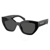 Prada Grey Cat Eye Ladies Sunglasses Pr A09s 1ab5s0 53