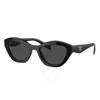 Prada Dark Grey Cat Eye Ladies Sunglasses Pr A02s 16k08z