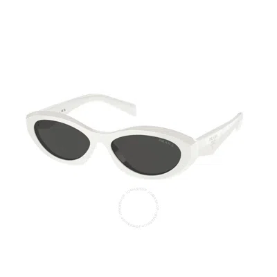 Prada Symbole Irregular Women's Sunglasses, Pr 26zs In Black,talc