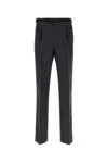 Prada Mohair Blend Tailored Pant In Black