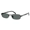 Prada 54mm Rectangular Sunglasses In Black