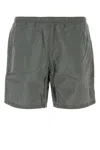 Prada Dark Grey Re-nylon Swimming Shorts In Gray
