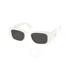 Prada Dark Grey Rectangular Ladies Sunglasses Pr 17ws 1425s0 49
