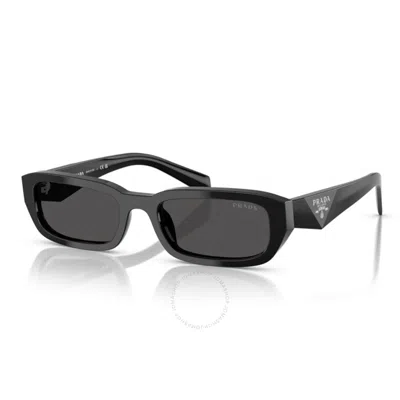 Prada Dark Grey Rectangular Ladies Sunglasses Pr B09s 16k08z 54
