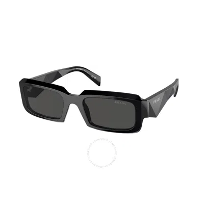 PRADA PRADA DARK GREY RECTANGULAR MEN'S SUNGLASSES PR 27ZS 16K08Z 54