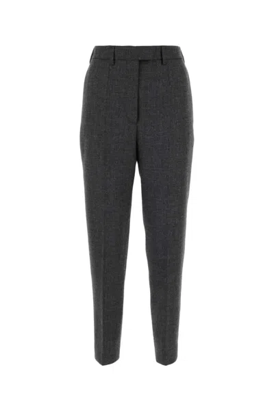 PRADA DARK GREY WOOL PANT