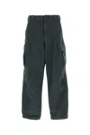 Prada Twill Pant With Belt Loops And Pockets In Gray